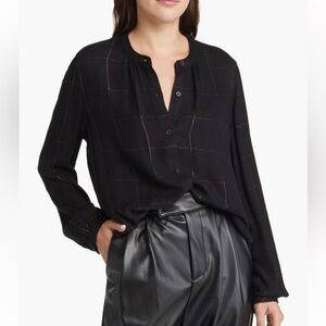 Rails Black Button Down Shirt